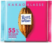 Ritter Sport Kakao Klasse 55% Die Milde 100 g Tafel